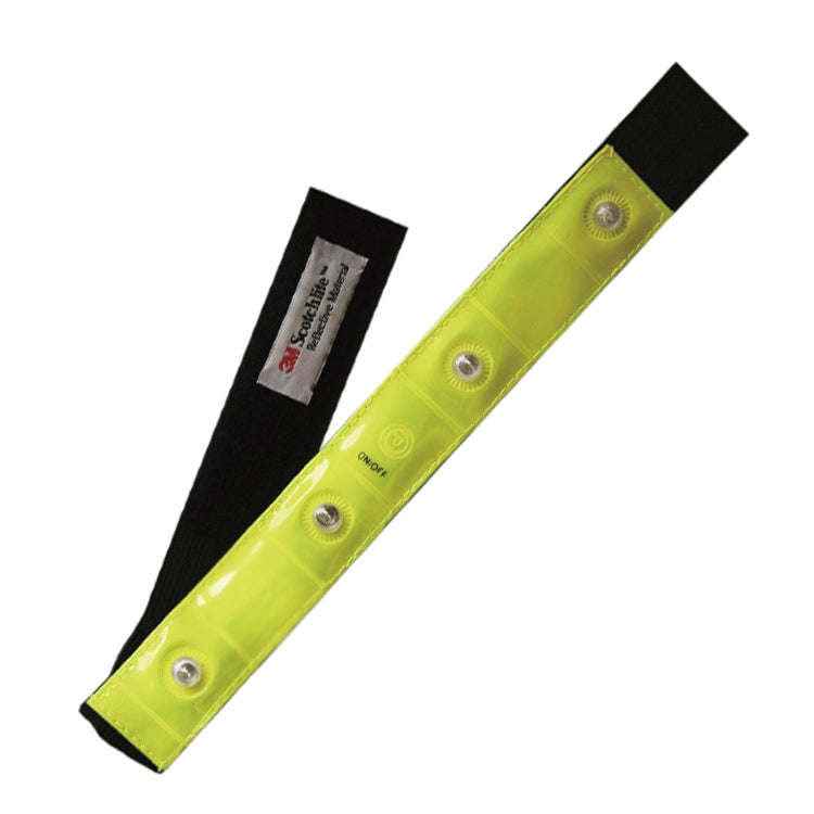 2 PCS 4 LED Lights Safety Run Reflective Arm / Leg Bands, 2PCS 4LED