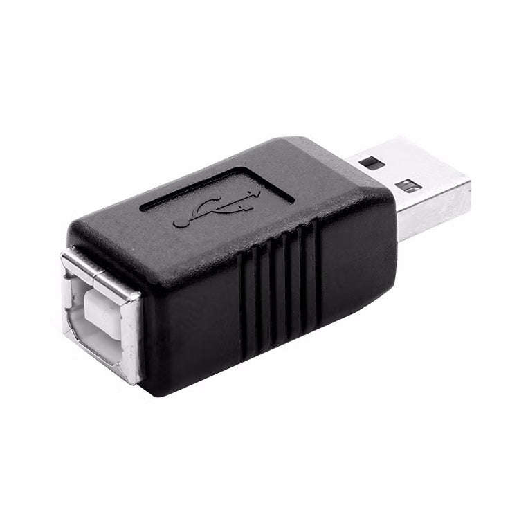 USB 2.0 AM to BF Printer Adapter Converter, USB 2.0 AM  (Black)