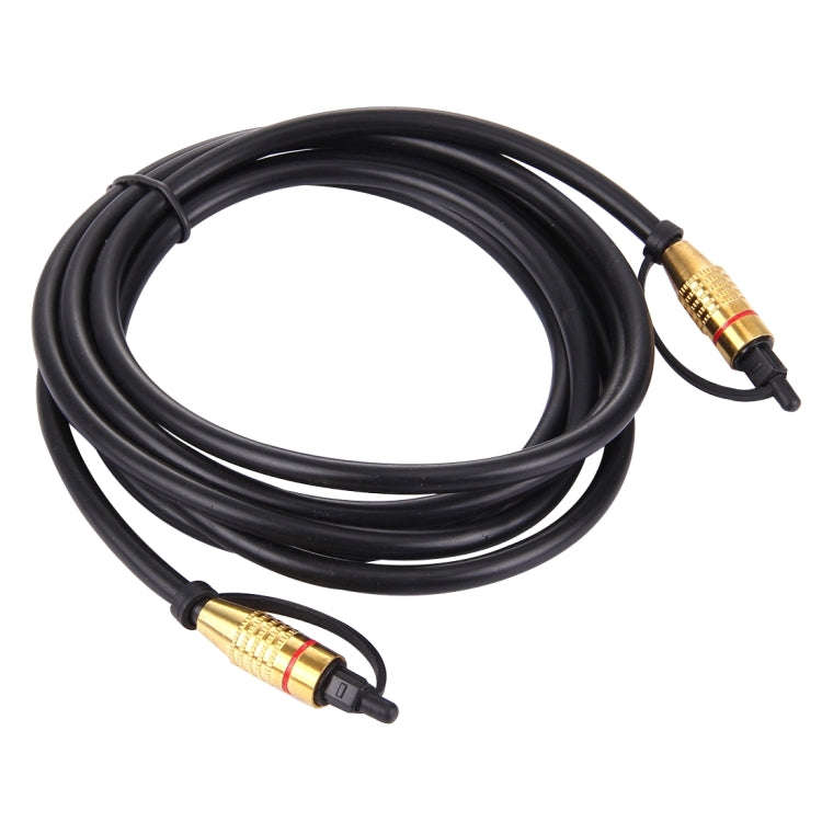 Digital Audio Optical Fiber Toslink Cable, Cable Length: 2m, OD: 5.0mm, 2m