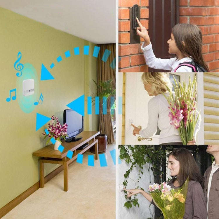 B10 52 Chimes 110dB Doorbell Receiver Low Power Consumption Home Door Tools, US Plug, AC 90-260V,...