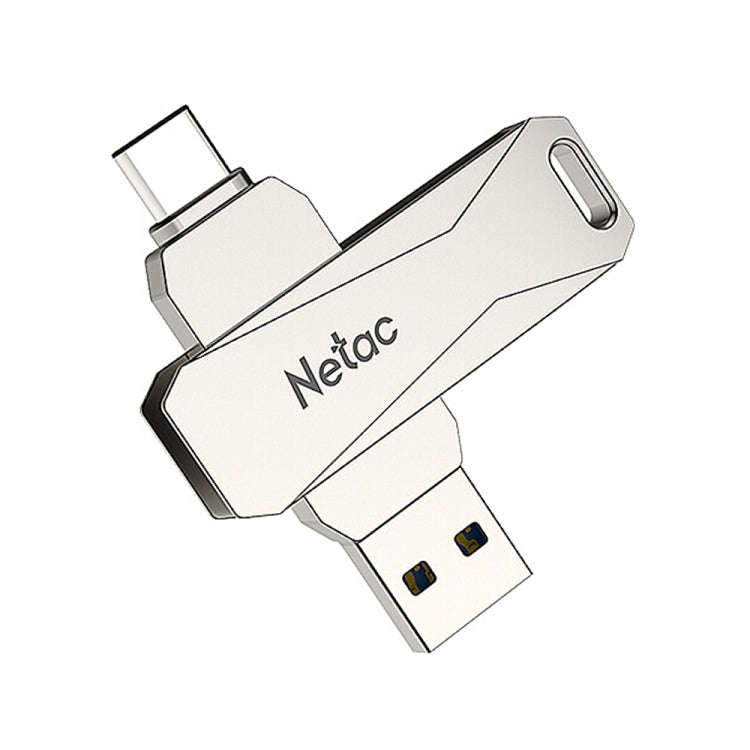 Netac U782C 32GB USB-C / Type-C + USB 3.0 360 Degrees Rotation Zinc Alloy Flash Drive OTG U Disk,...