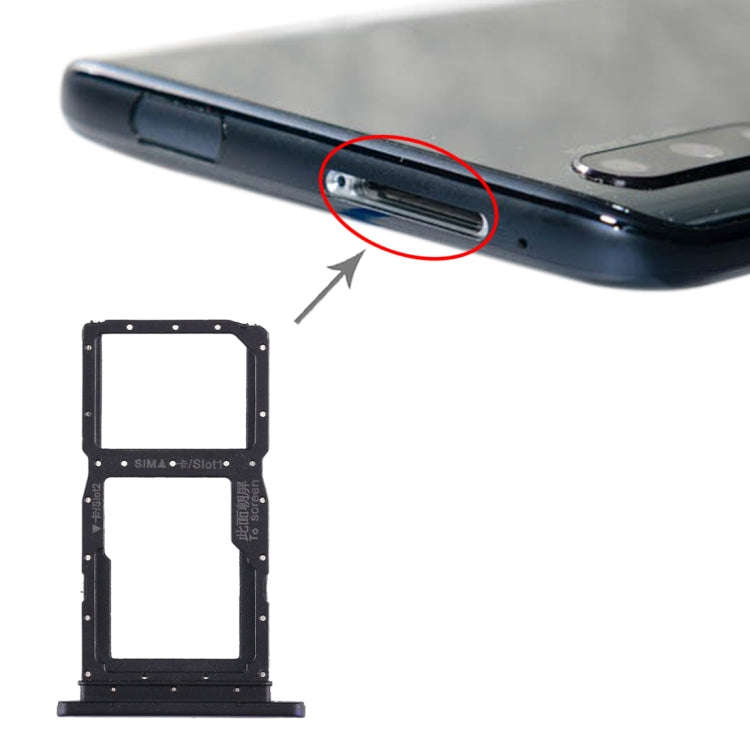 SIM Card Tray + SIM Card Tray / Micro SD Card Tray for Huawei Honor 9X / Honor 9X Pro, For Huawei...