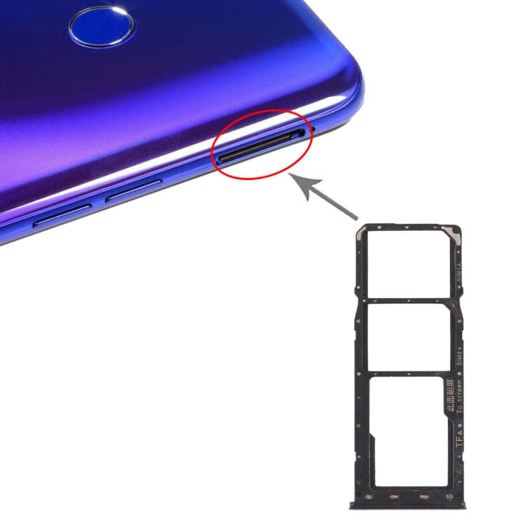 For OPPO Realme 3 Pro / Realme X Lite SIM Card Tray + SIM Card Tray + Micro SD Card Tray, For OPP...