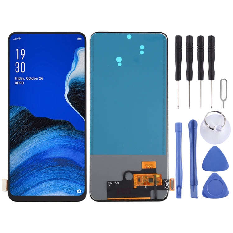TFT Material LCD Screen and Digitizer Full Assembly (No Fingerprint Identification) For OPPO Reno...