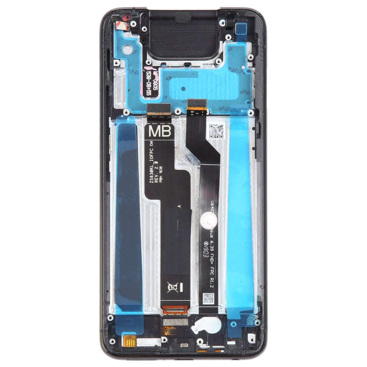 LCD Screen and Digitizer Full Assembly with Frame for Asus Zenfone 6 ZS630KL I01WD, For Zenfone 6...