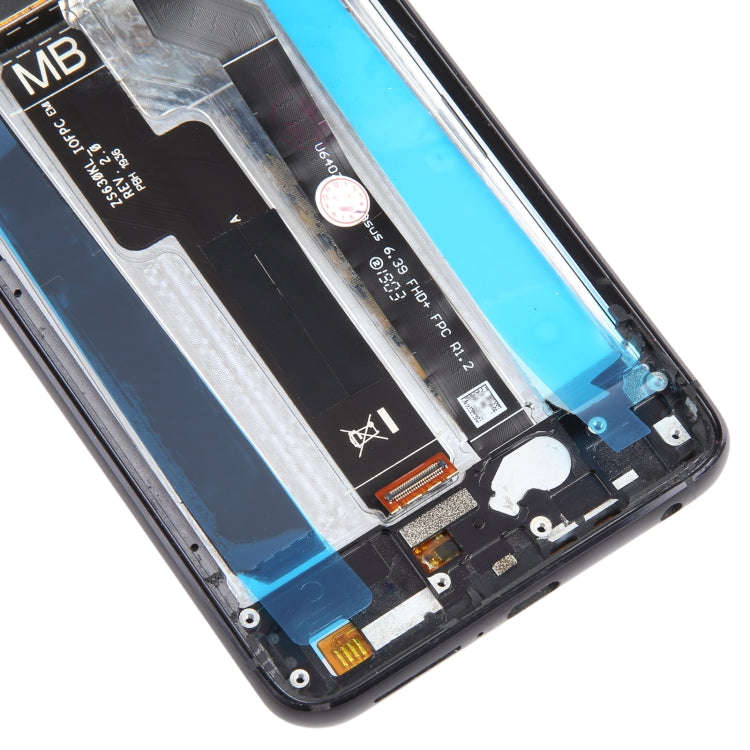LCD Screen and Digitizer Full Assembly with Frame for Asus Zenfone 6 ZS630KL I01WD, For Zenfone 6...