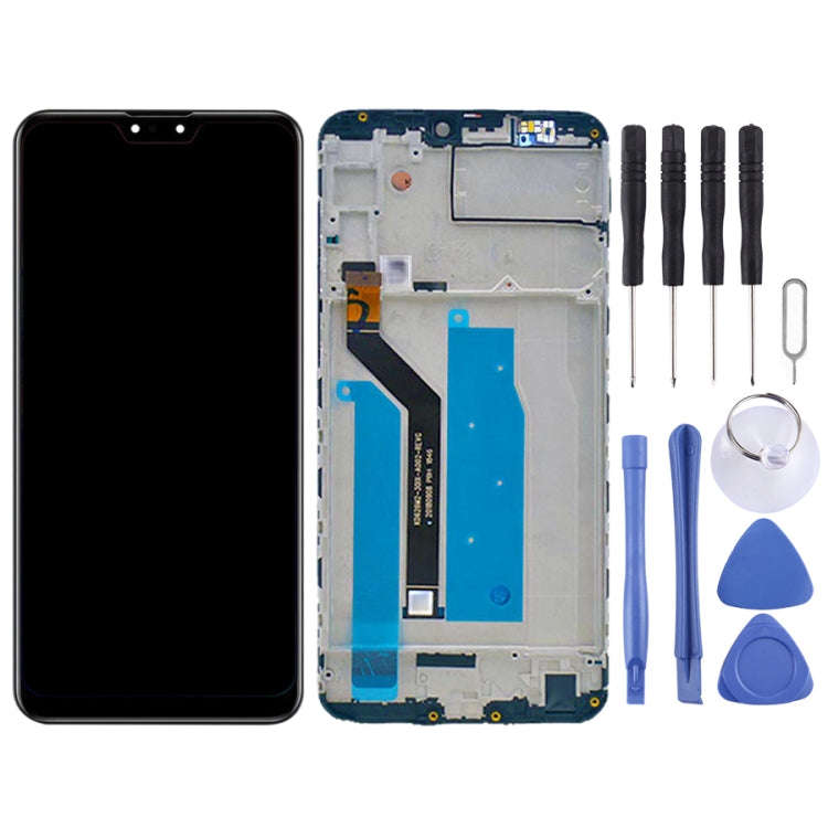 LCD Screen and Digitizer Full Assembly with Frame for Asus Zenfone Max Pro M2 ZB631KL X01BDA, For...