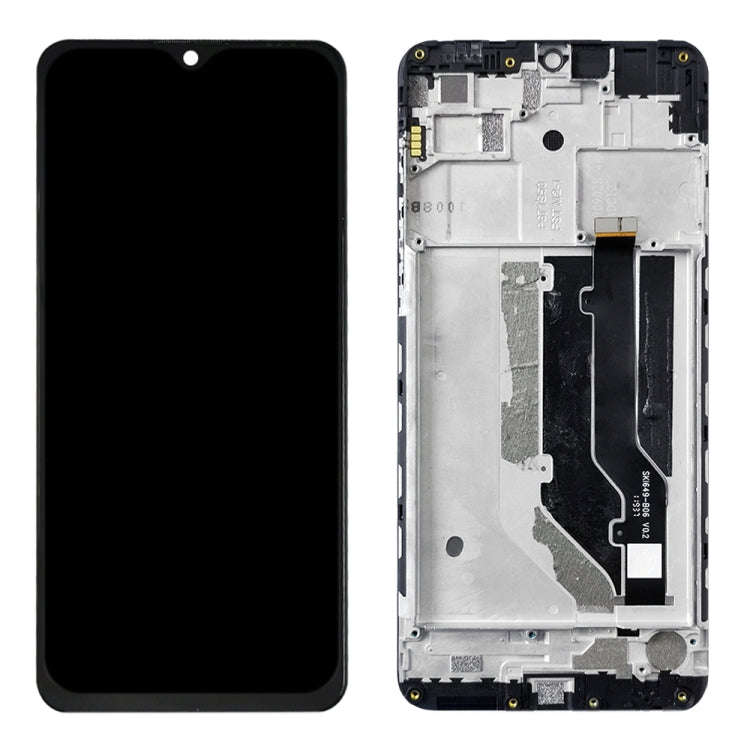 LCD Screen and Digitizer Full Assembly with Frame for ZTE Blade 20 Smart / V1050, For ZTE Blade 2...