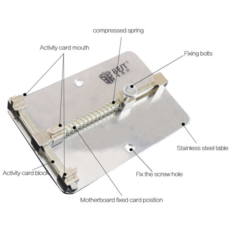 BEST- 001 Stainless Steel Circuit Boards Repair Tool Cell Phone PCB Repair Holder Fixtures, BEST-001