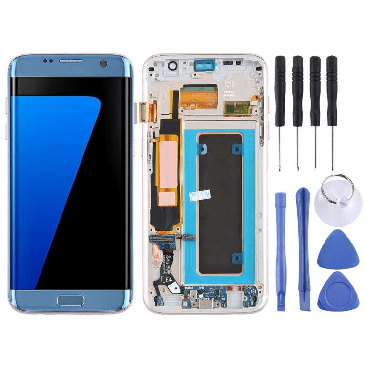 Original Super AMOLED Material LCD Screen and Digitizer Full Assembly(with Frame / Charging Port ...