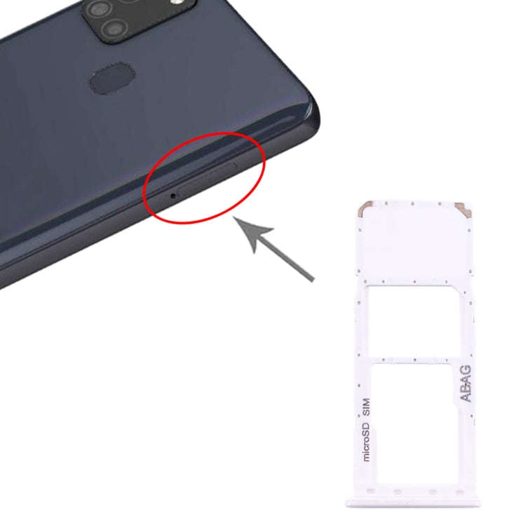 For Samsung Galaxy A21s SIM Card Tray + Micro SD Card Tray, For Samsung Galaxy A21s(Single), For ...