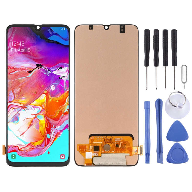 OLED Material LCD Screen and Digitizer Full Assembly for Samsung Galaxy A70 SM-A705 (6.7 inch), F...