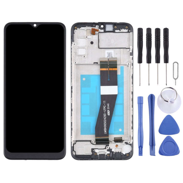 Original LCD Screen and Digitizer Full Assembly With Frame for Samsung Galaxy A02s SM-A025F(GB Ve...