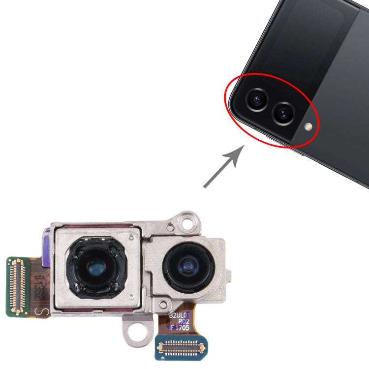 For Samsung Galaxy Z Flip4 SM-F721 Original Wide + Main Back Facing Camera, For Samsung Galaxy Z ...