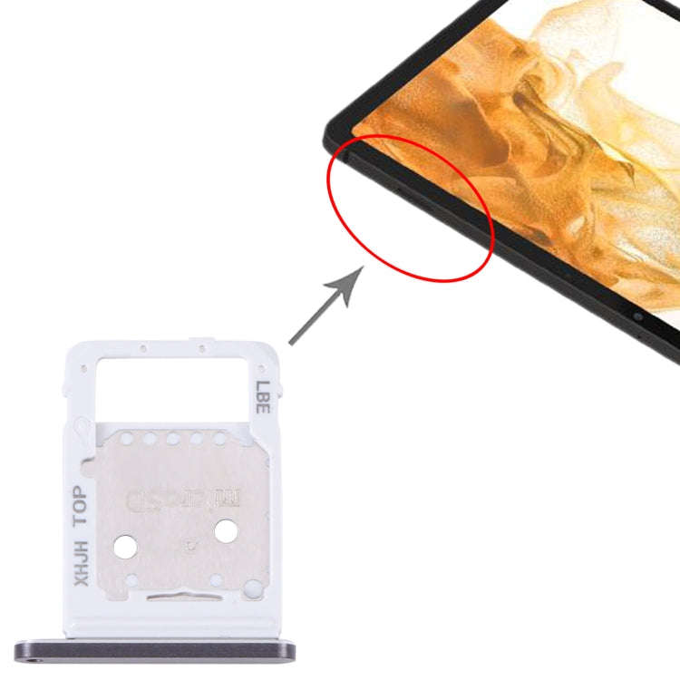 For Samsung Galaxy Tab S8+ SM-X800 Original SIM Card Tray + Micro SD Card Tray, For Samsung Galax...