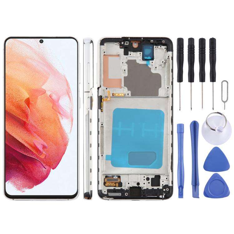 For Samsung Galaxy S21 5G SM-G991B 6.12 inch TFT LCD Screen Digitizer Full Assembly with Frame, N...