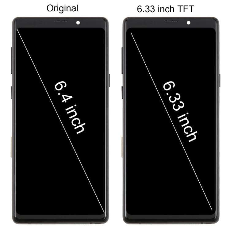 For Samsung Galaxy Note9 SM-N960F 6.33 inch TFT LCD Screen Digitizer Full Assembly with Frame, Fo...