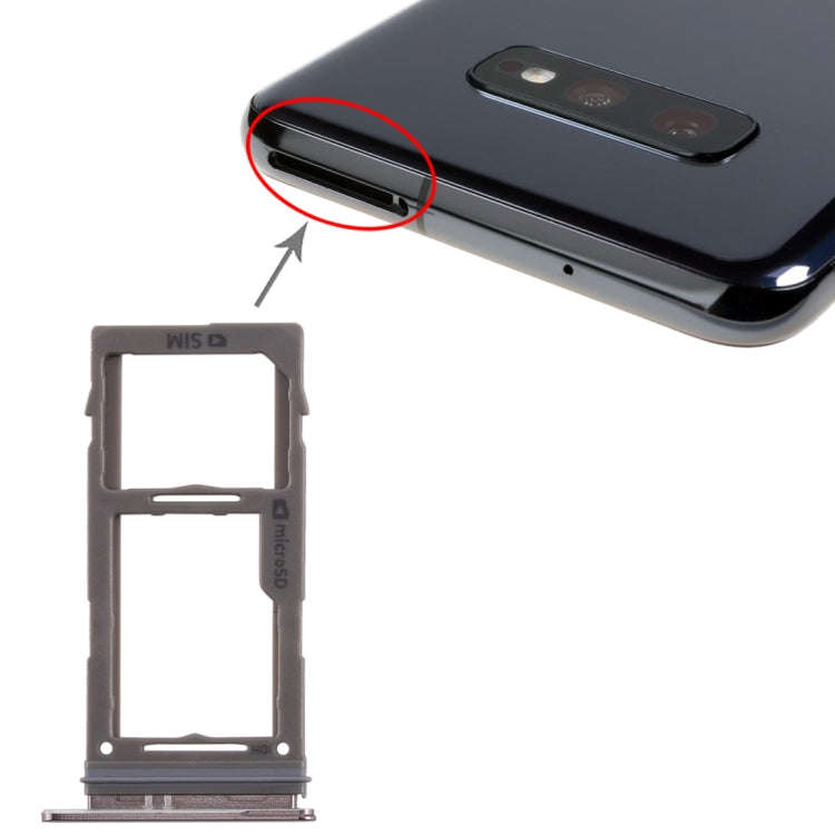 For Samsung Galaxy S10+ / S10 / S10e SIM Card Tray + Micro SD Card Tray, For Samsung Galaxy S10+,...