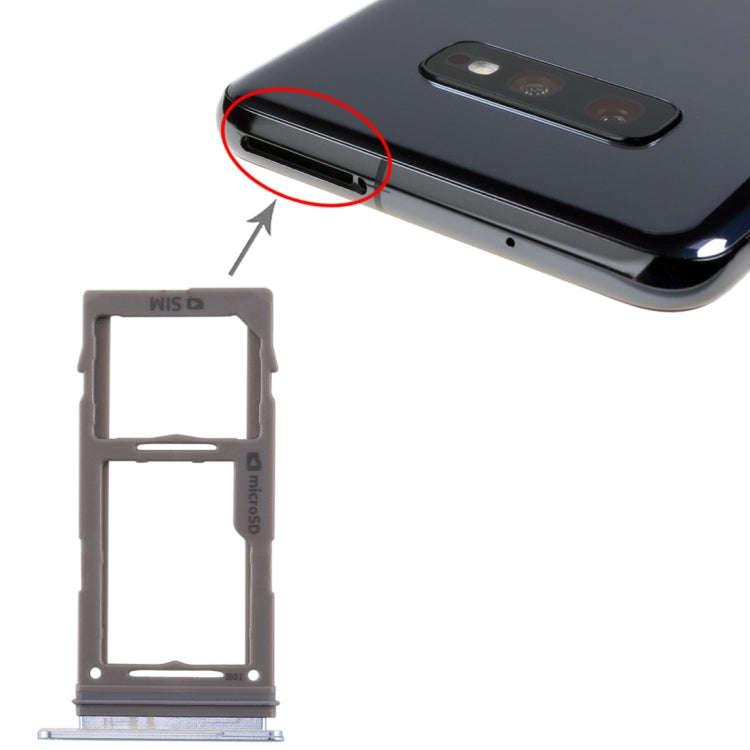 For Samsung Galaxy S10+ / S10 / S10e SIM Card Tray + Micro SD Card Tray, For Samsung Galaxy S10+,...