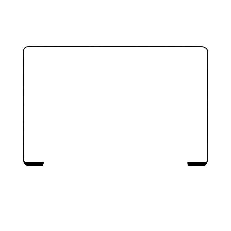 For MacBook Pro 13 inch A1708 A2159 A2251 A2338 A2289 2019-2022 Display Ring Bezel Frame Rubber, ...