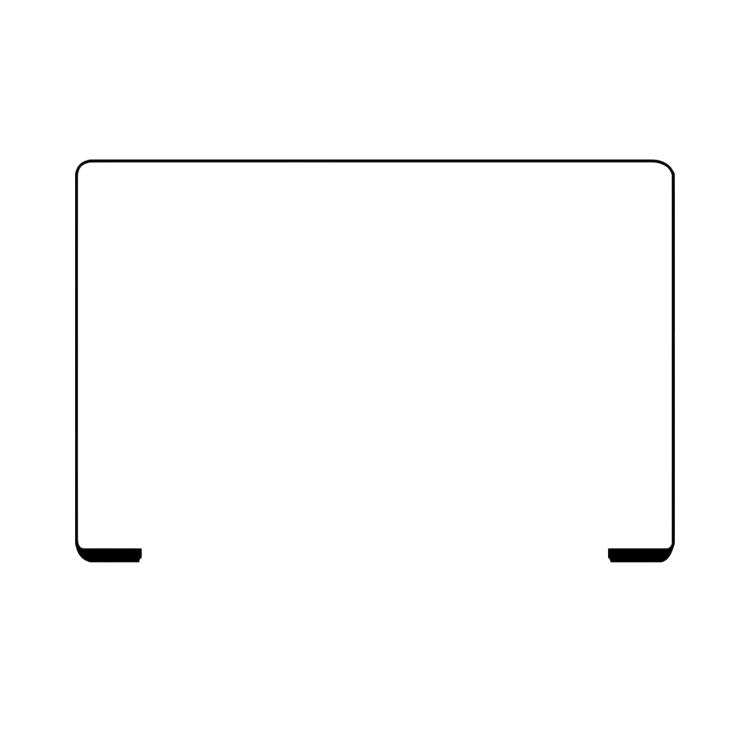 For MacBook Pro 16 inch A2991 2023 Display Ring Bezel Frame Rubber, A2991 2023