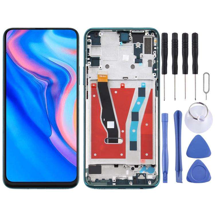 LCD Screen and Digitizer Full Assembly with Frame for Huawei Y9 Prime (2019), For Huawei Y9 Prime...