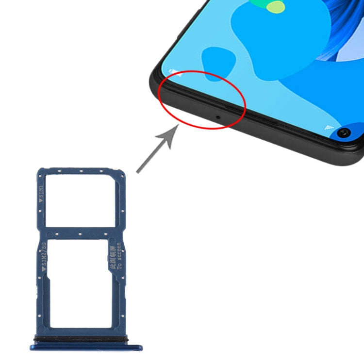 SIM Card Tray + SIM Card Tray / Micro SD Card Tray for Huawei P20 Lite (2019), For Huawei P20 Lit...