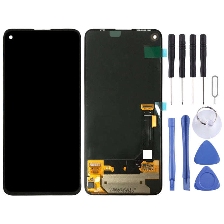 Original OLED Material LCD Screen and Digitizer Full Assembly for Google Pixel 4a 5G GD1YQ G025I,...