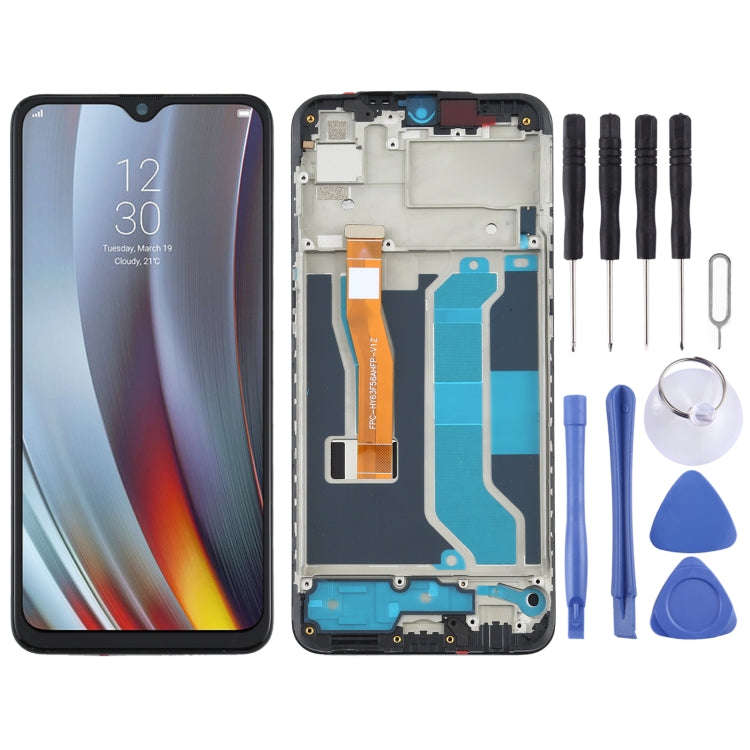 LCD Screen and Digitizer Full Assembly With Frame for OPPO Realme 3 Pro / Realme X Lite RMX1851, ...