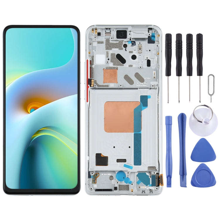 LCD Screen and Digitizer Full Assembly with Frame for Xiaomi Redmi K30 Ultra / M2006J10C, For Xia...