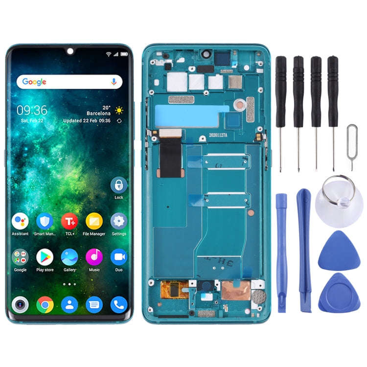 Original LCD Screen and Digitizer Full Assembly with Frame for TCL 10 Pro, For TCL 10 ProOrigi...