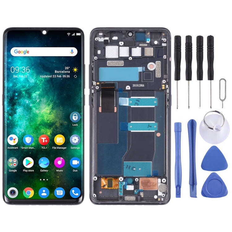 Original LCD Screen and Digitizer Full Assembly with Frame for TCL 10 Pro, For TCL 10 ProOrigi...