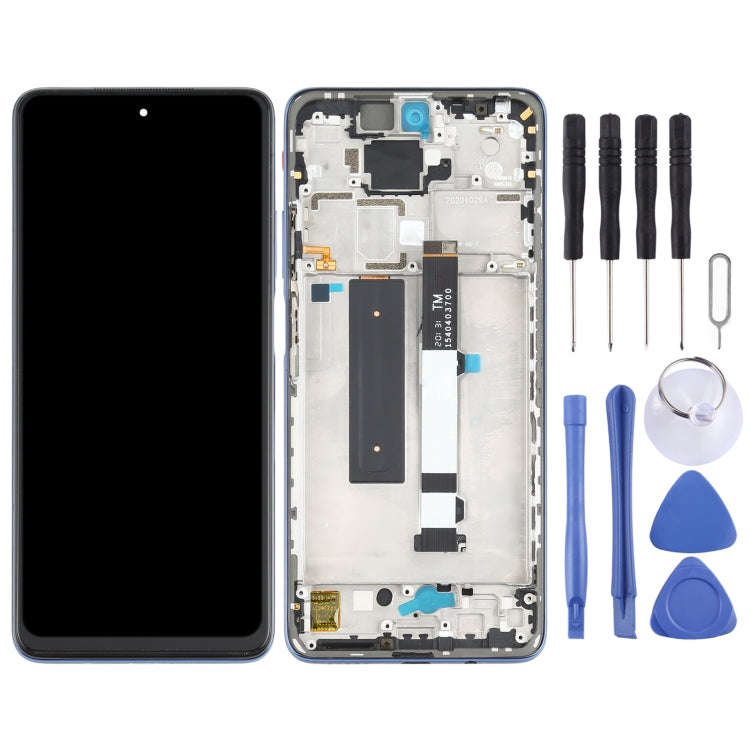 Original LCD Screen and Digitizer Full Assembly with Frame for Xiaomi Redmi Note 9 Pro 5G / Mi 10...