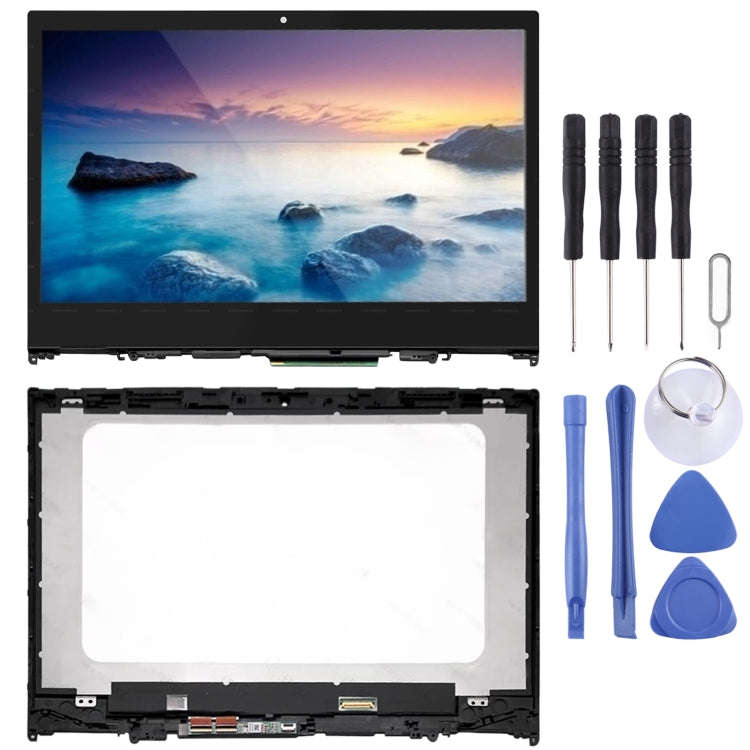 1366 x 768 HD LCD Screen and Digitizer Full Assembly with Frame for Lenovo IdeaPad Flex 5-14 5-14...