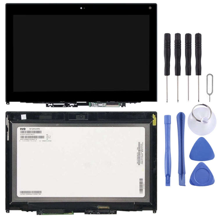1366 x 768 HD LCD Screen and Digitizer Full Assembly with Frame for Lenovo Thinkpad 12.5 inch Yog...