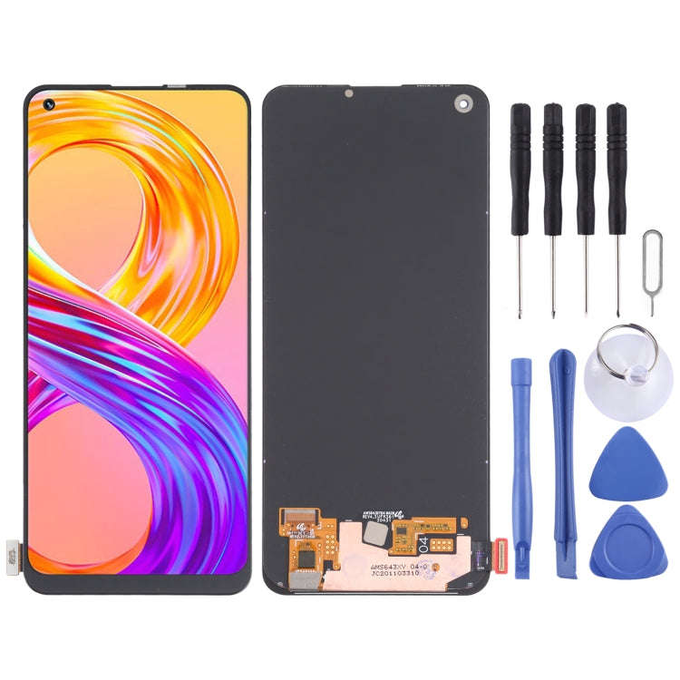 Original Super AMOLED Material LCD Screen and Digitizer Full Assembly for OPPO Realme 8 Pro, For ...