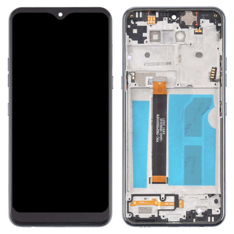 LCD Screen and Digitizer Full Assembly with Frame for LG Q51 LM-Q510N, For LG Q51