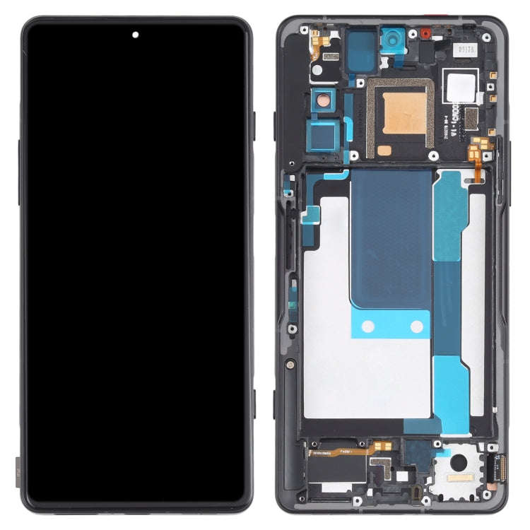 OLED Material LCD Screen and Digitizer Full Assembly With Frame for Xiaomi Redmi K40 Gaming M2012...