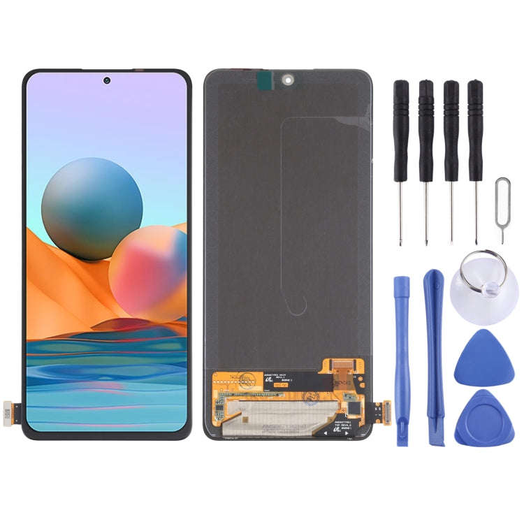 Original OLED Material LCD Screen and Digitizer Full Assembly for Xiaomi Redmi Note 10 Pro 4G / R...