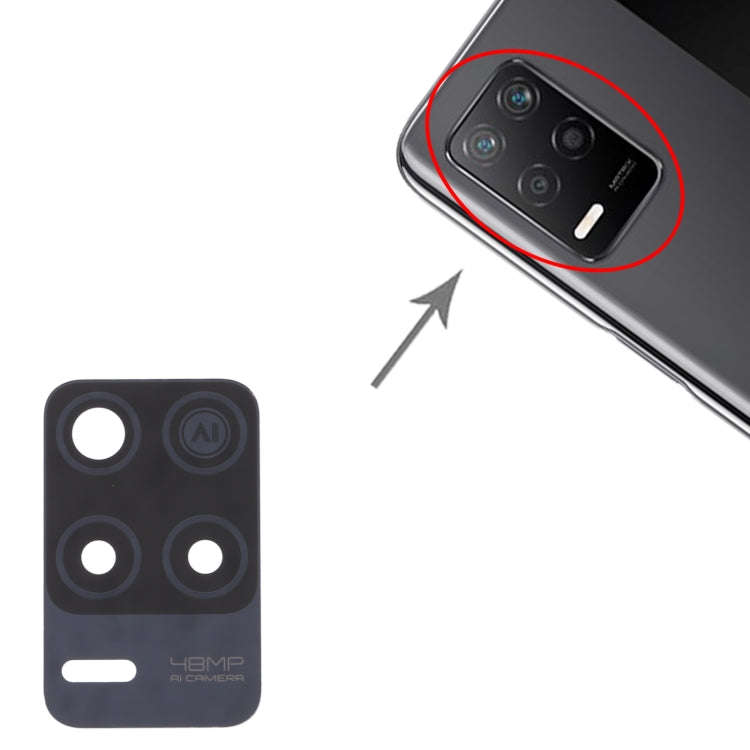 For OPPO Realme Q3 5G 10pcs Back Camera Lens, For OPPO Realme Q3 5G