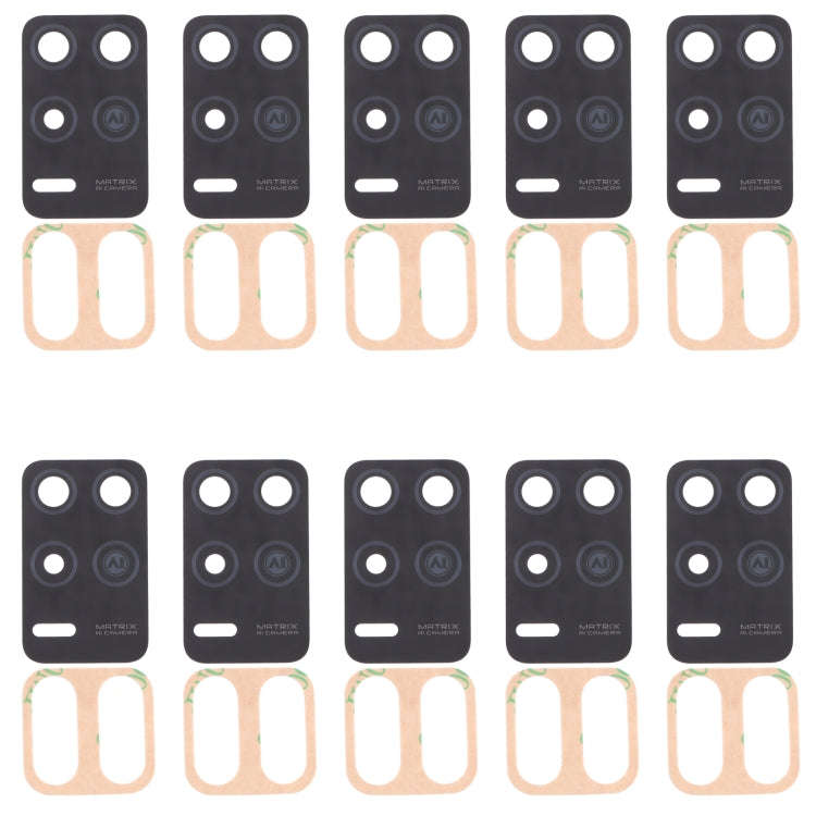 For OPPO Realme 8 5G RMX3241 10pcs Back Camera Lens, For OPPO Realme 8 5G