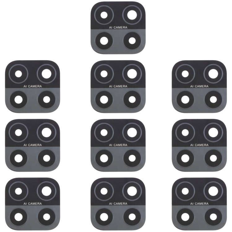 For OPPO A15 / A15s / A35 CPH2185 CPH2179 PEHM00 10pcs Back Camera Lens, For OPPO A15 / A15s