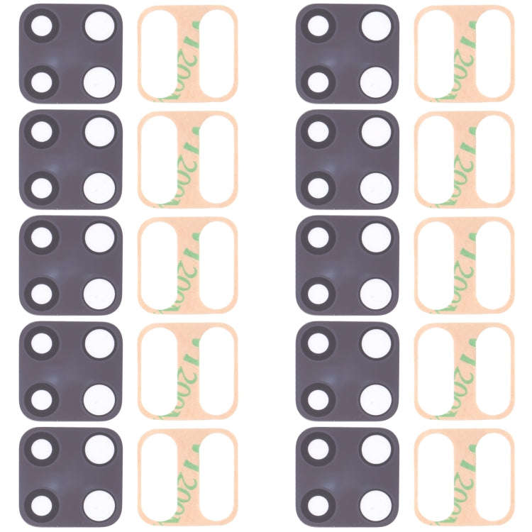 10 PCS Back Camera Lens for Xiaomi Redmi Note 9 Pro M2003J6B2G, For Xiaomi Redmi Note 9 Pro