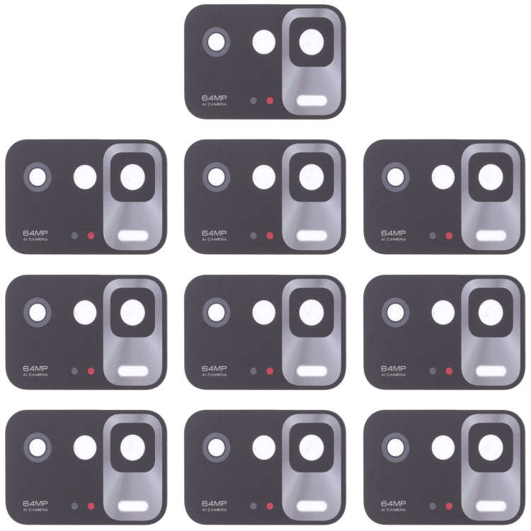 10 PCS Back Camera Lens for Xiaomi Redmi Note 10 Pro 5G / Poco X3 GT, For Xiaomi Redmi Note 10 Pr...