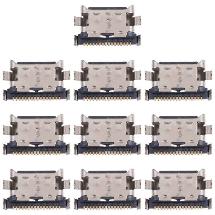 10 PCS Charging Port Connector for Honor X10 Max 5G, For Honor X10 Max 5G