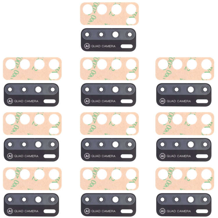 For Tecno Pouvoir 4 / 4 Pro LC7 10pcs Back Camera Lens, For Tecno Pouvoir 4 / 4 Pro