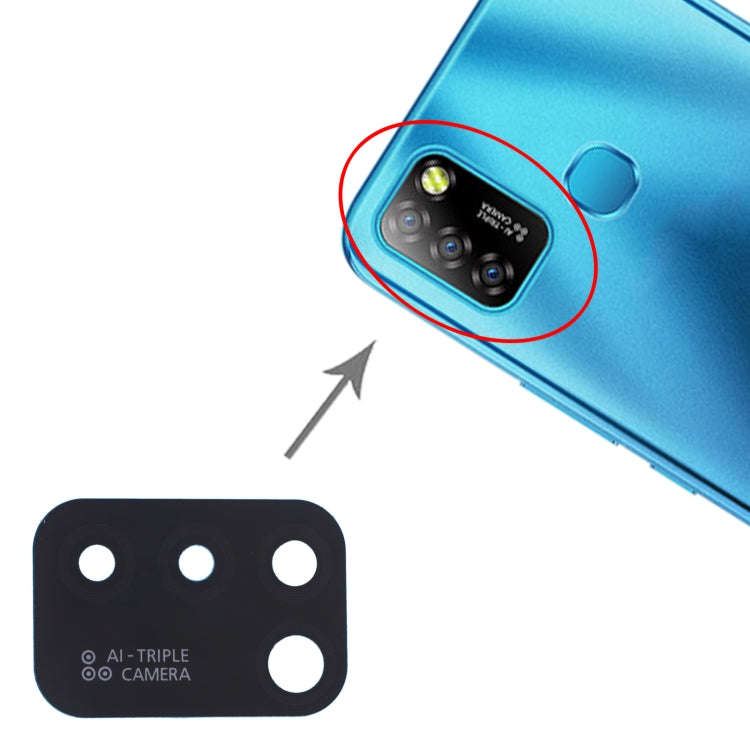 For Infinix Smart 5 / Hot 10 Lite X657, X657C, X657B 10pcs Back Camera Lens, For Infinix Smart 5 ...