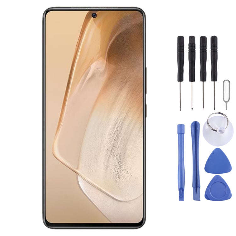 Original AMOLED Material LCD Screen and Digitizer Full Assembly for Vivo iQOO Neo5 V2055A, For Vi...