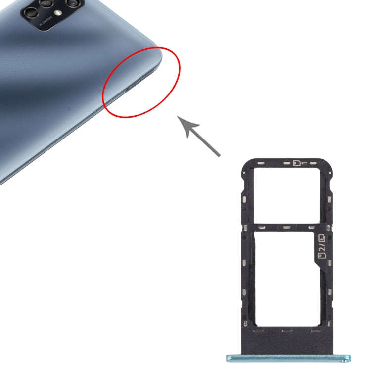 SIM Card Tray + Micro SD Card Tray for ZTE Blade V2020 Smart, For ZTE Blade V2020 Smart(Frosted g...