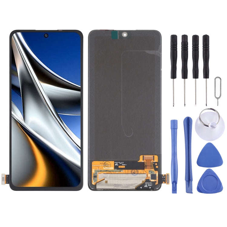 AMOLED Material Original LCD Screen and Digitizer Full Assembly for Xiaomi Poco X4 Pro 5G, For Xi...
